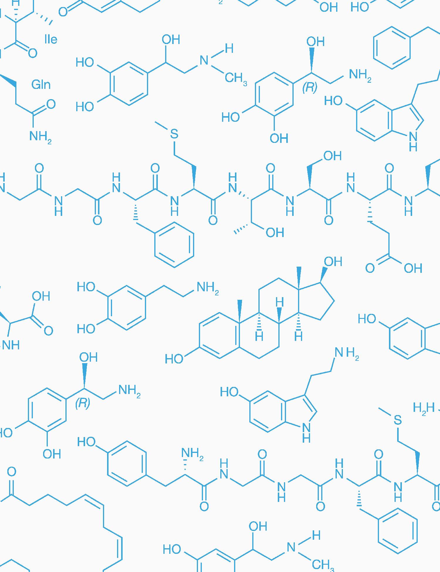 Love Molecules Designer-Tapete in Azzurro 'Rubinblau auf weichem Weiß' im Zustand „Neu“ im Angebot in Brooklyn, NY