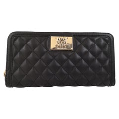 Schwarze Lederhandtasche von Moschino NWOT