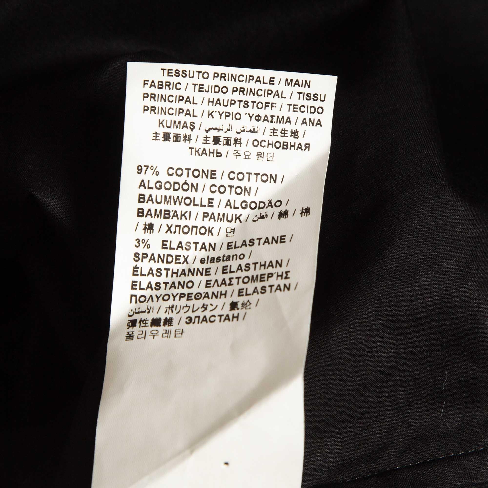 Donna Love Moschino Camicia a maniche lunghe in cotone con logo nero impreziosito M. I. in vendita