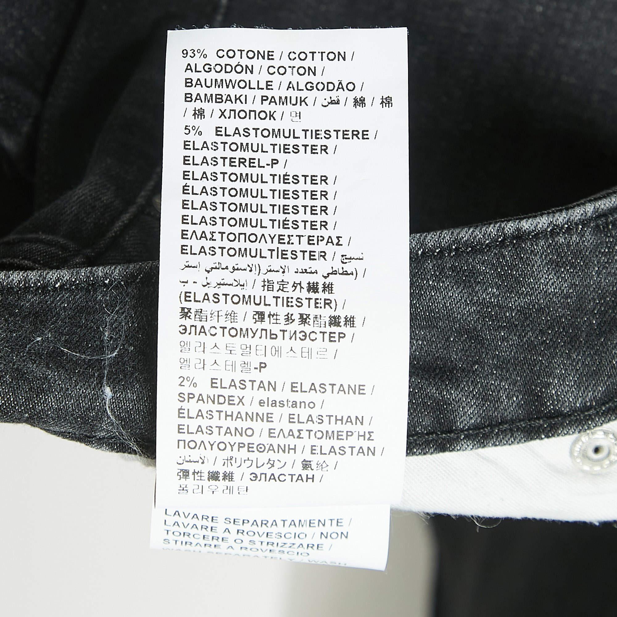 Love Moschino Jeans neri in denim lavato Vita S 27
