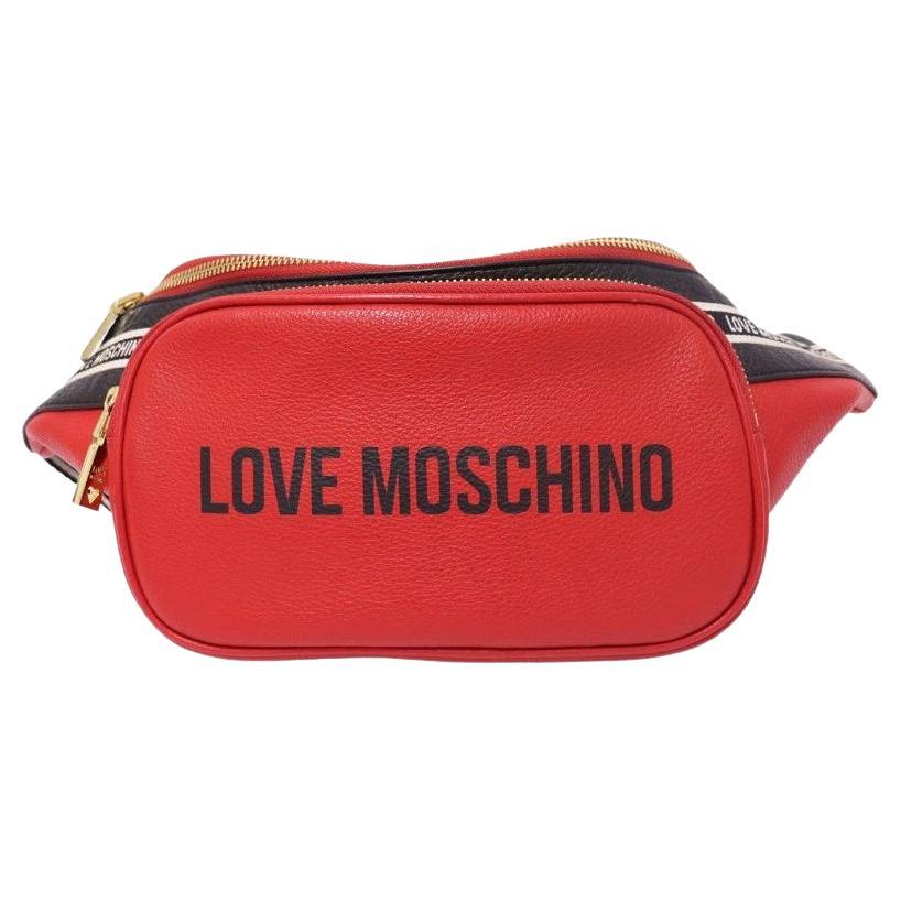 Love Moschino Logo Belt Bag For Sale