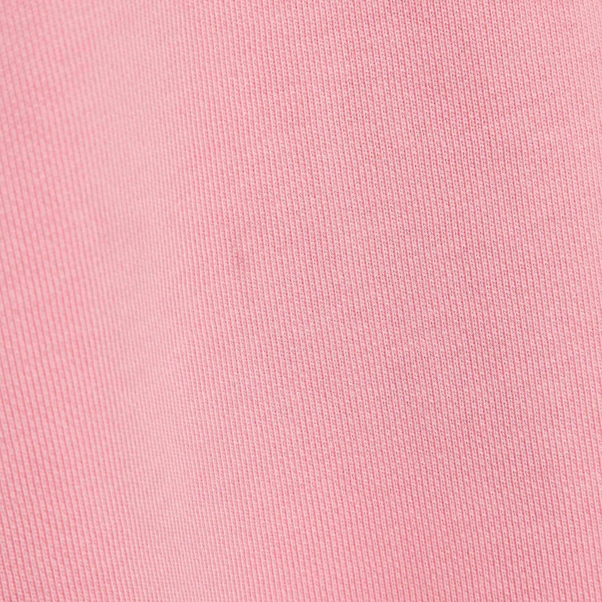 Donna Love Moschino - Felpa con cappuccio in cotone rosa con dettagli applicati - Up&Up M. in vendita