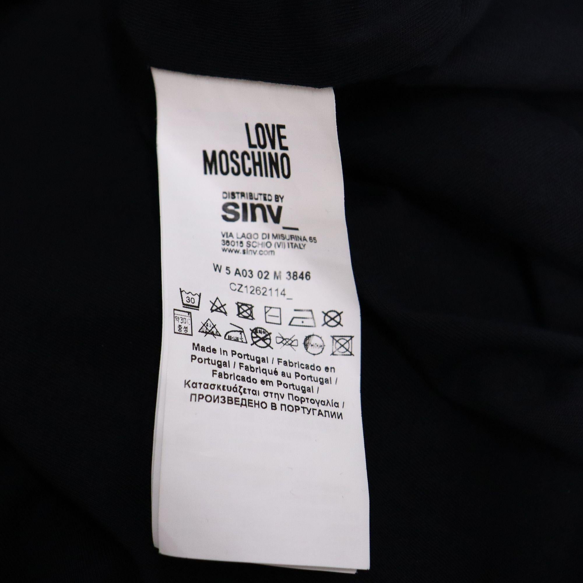 Love Moschino Pixel Flower Print Jersey Dress-US 6 1