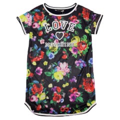 Love Moschino Pixel Flower Print Jersey Dress-US 6