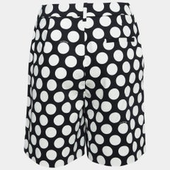 Love Moschino Polka Dots Cotton Applique Detail Shorts S