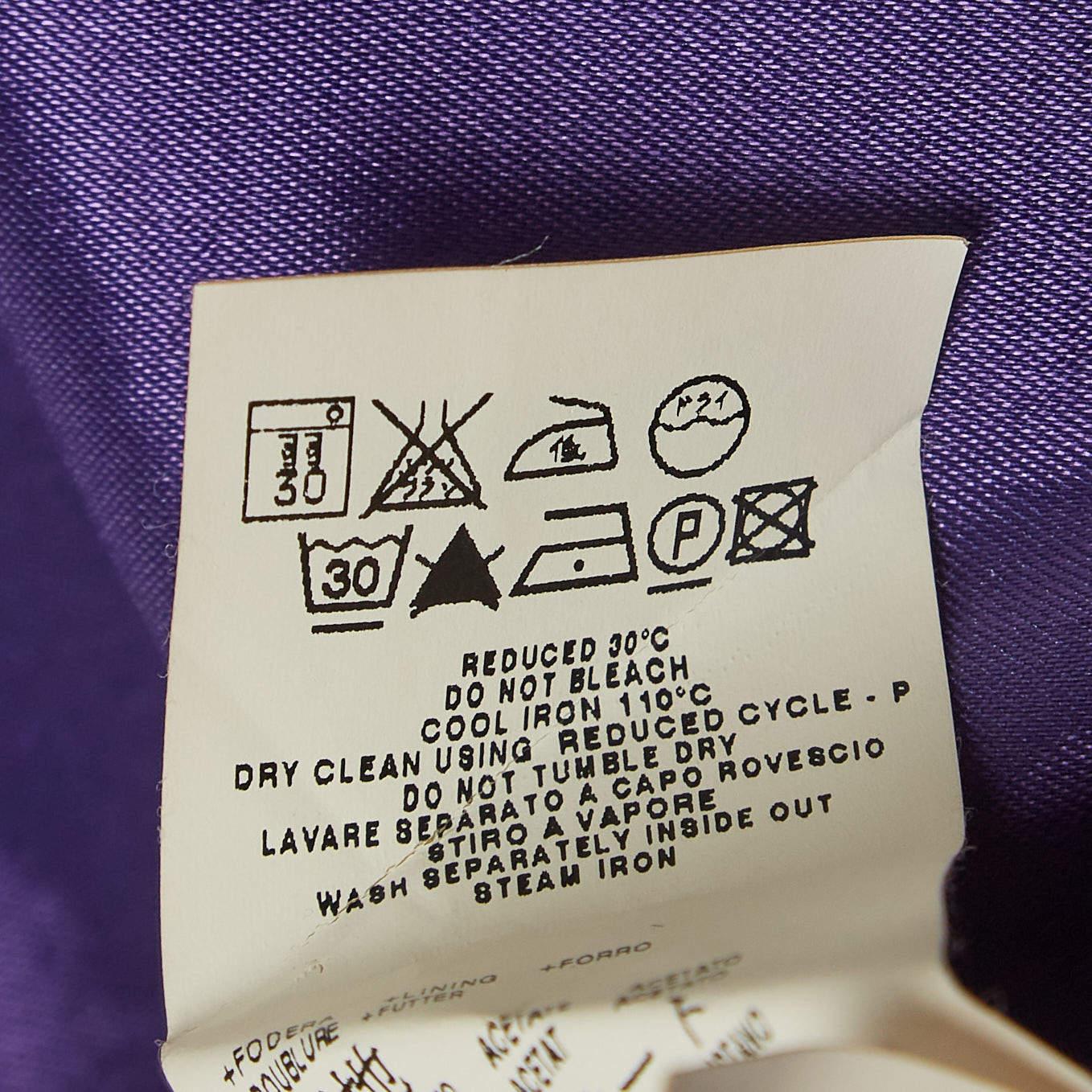 Love Moschino Purple Poplin Braided Detail Shift Dress M en vente 3