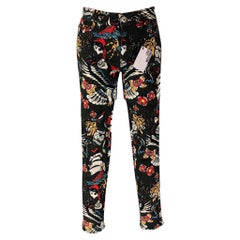 Love Moschino Taglia 4 Nero & Cotone Multicolore  Jeans Cartoon in elastan