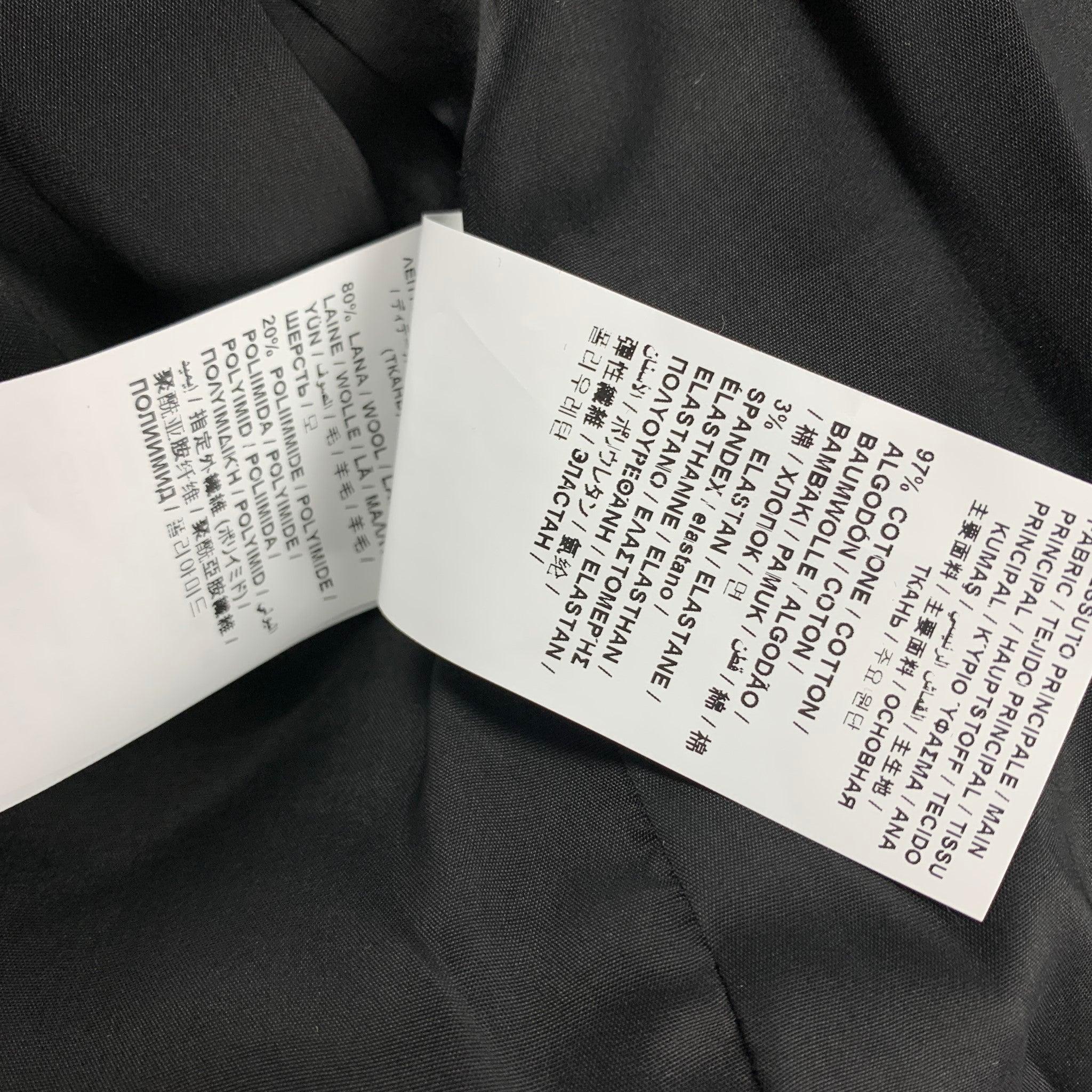 LOVE MOSCHINO Größe 6 Schwarz-weiße Jacke aus Acetat / Baumwolle in Schwarz & Weiß im Angebot 2