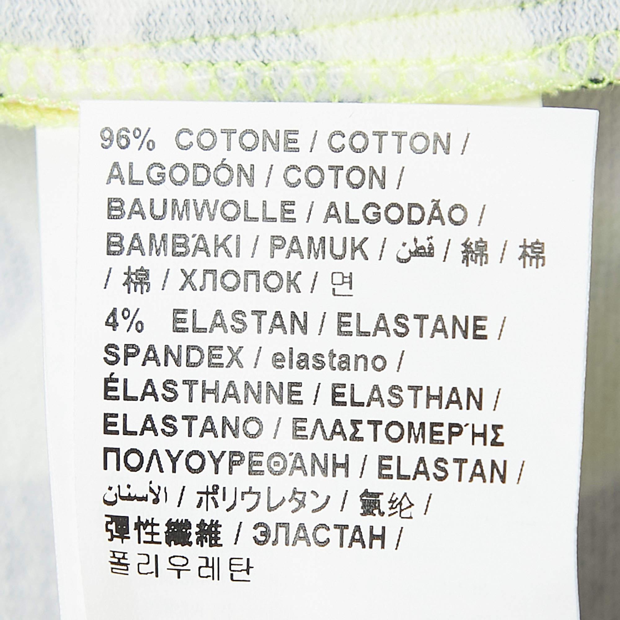 Love Moschino Gelbes Minikleid aus bedruckter Baumwolle mit V-Ausschnitt und Tiermuster S im Angebot 3