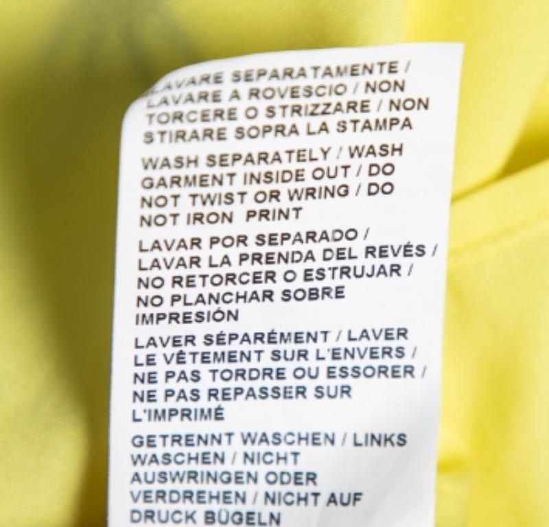 De las mujeres Love Moschino Camisa sin mangas estampada amarilla L