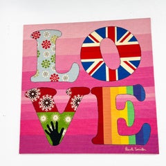 "Love" Needlepoint Wall Art by Paul Smith for the Rug Company