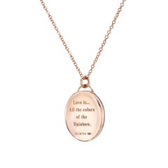 Love Note No. 1 Australian Opal Necklace in Rose Gold by NIXIN Jewelry