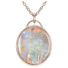 Love Note No. 1 australische Opal-Halskette aus Roségold von NIXIN Jewelry