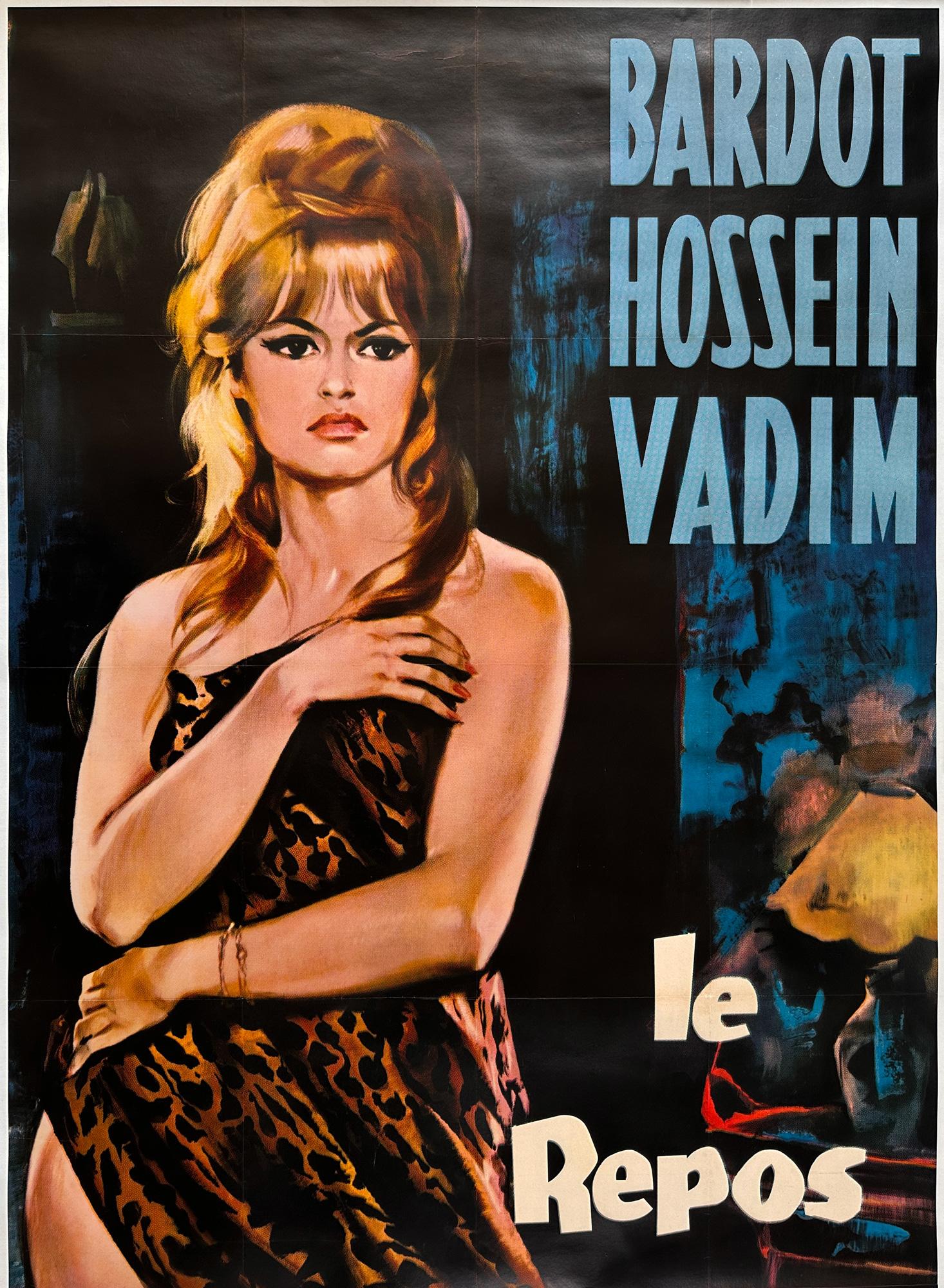 L'amore sul cuscino (Le Repos du guerrier) è un film francese del 1962 con Brigitte Bardot e diretto da Roger Vadim.  Questo poster di Georges Allard in formato gigante è un pezzo di grande impatto.

Questo poster cinematografico originale d'epoca è