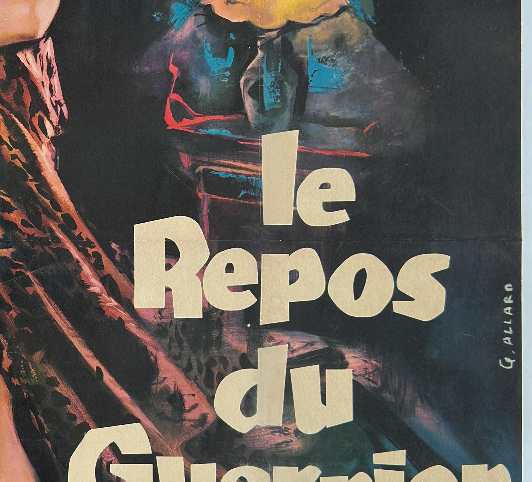 Love on a Pillow 1962 French Grande Film Poster, Georges Allard For Sale 1