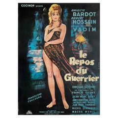 Affiche française du grand film Love on a Pillow 1962, Georges Allard