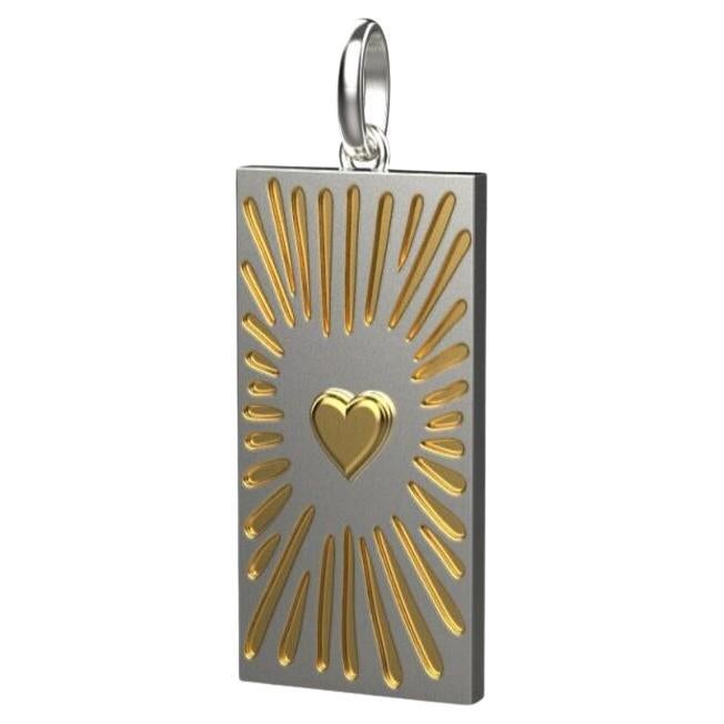 Love Pendant II, 18k Gold, White Gold For Sale