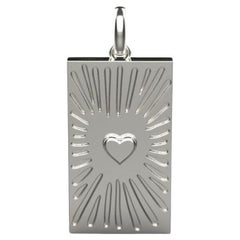 Love Pendant, 18k White Gold