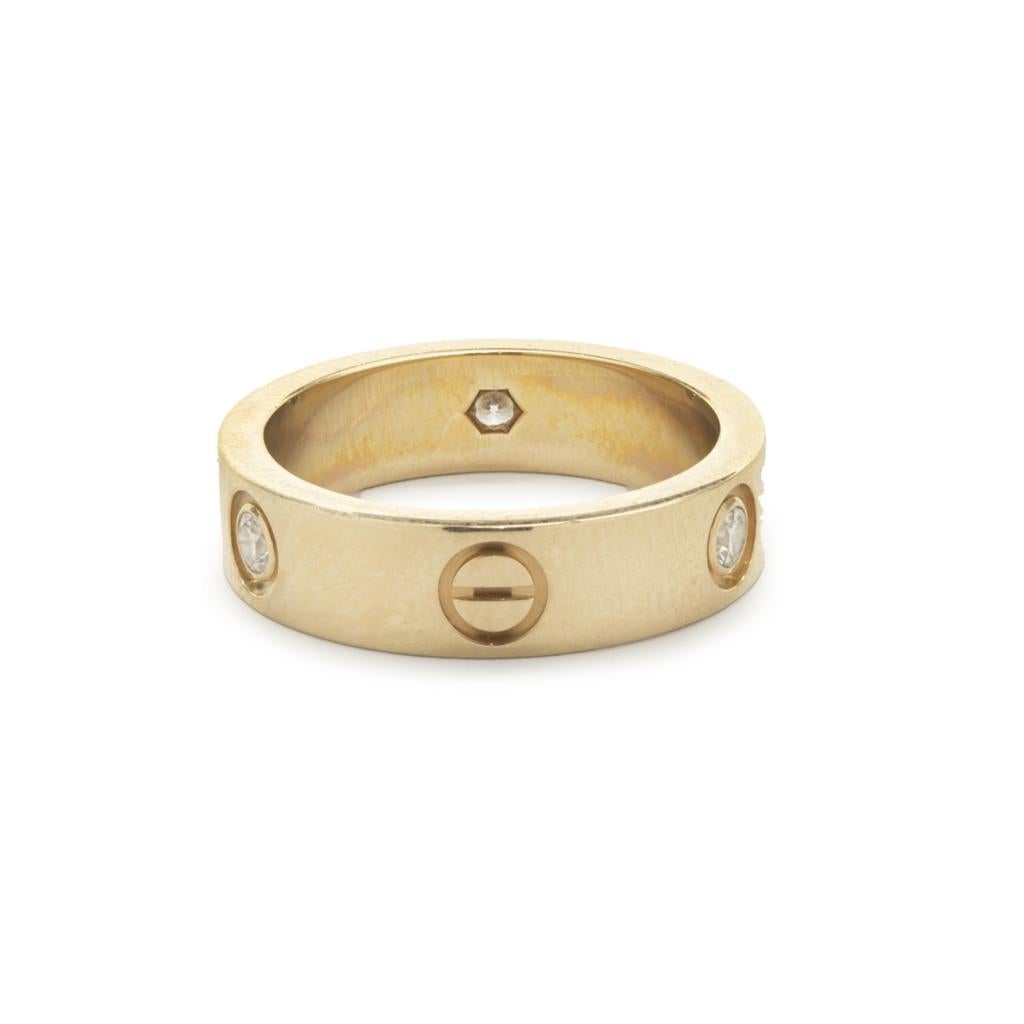 Im Angebot: Love Ring 18K Gelbgold Iconic Screw Detailing Diamantring () 4