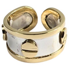 Love Ring in Silver and 18k Yellow Gold
