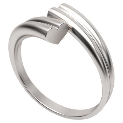 For Sale:  Love ring made in 14k white gold
