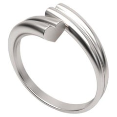 Love ring made in 14k white gold