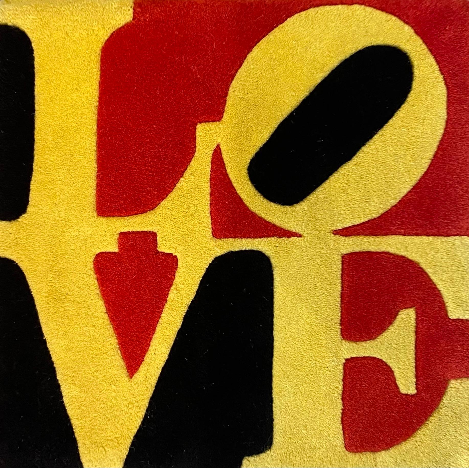 Contemporary LOVE rug. Robert indiana 2005 Carpet For Sale