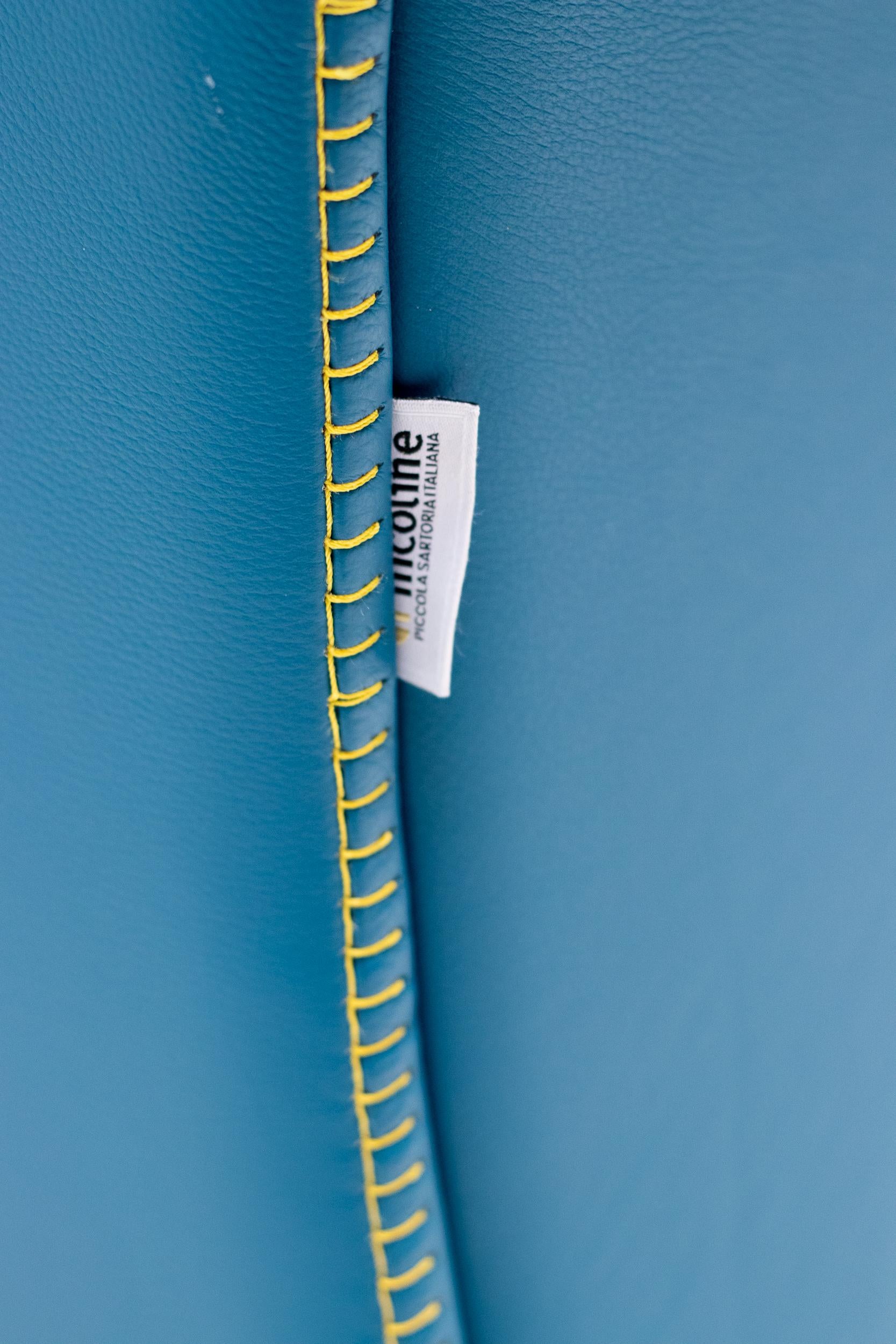Leather Love Seat by Nicoline Salotti