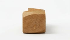 Banc d'extérieur de collection pour deux personnes sculpté dans un seul bloc de cèdre scénique