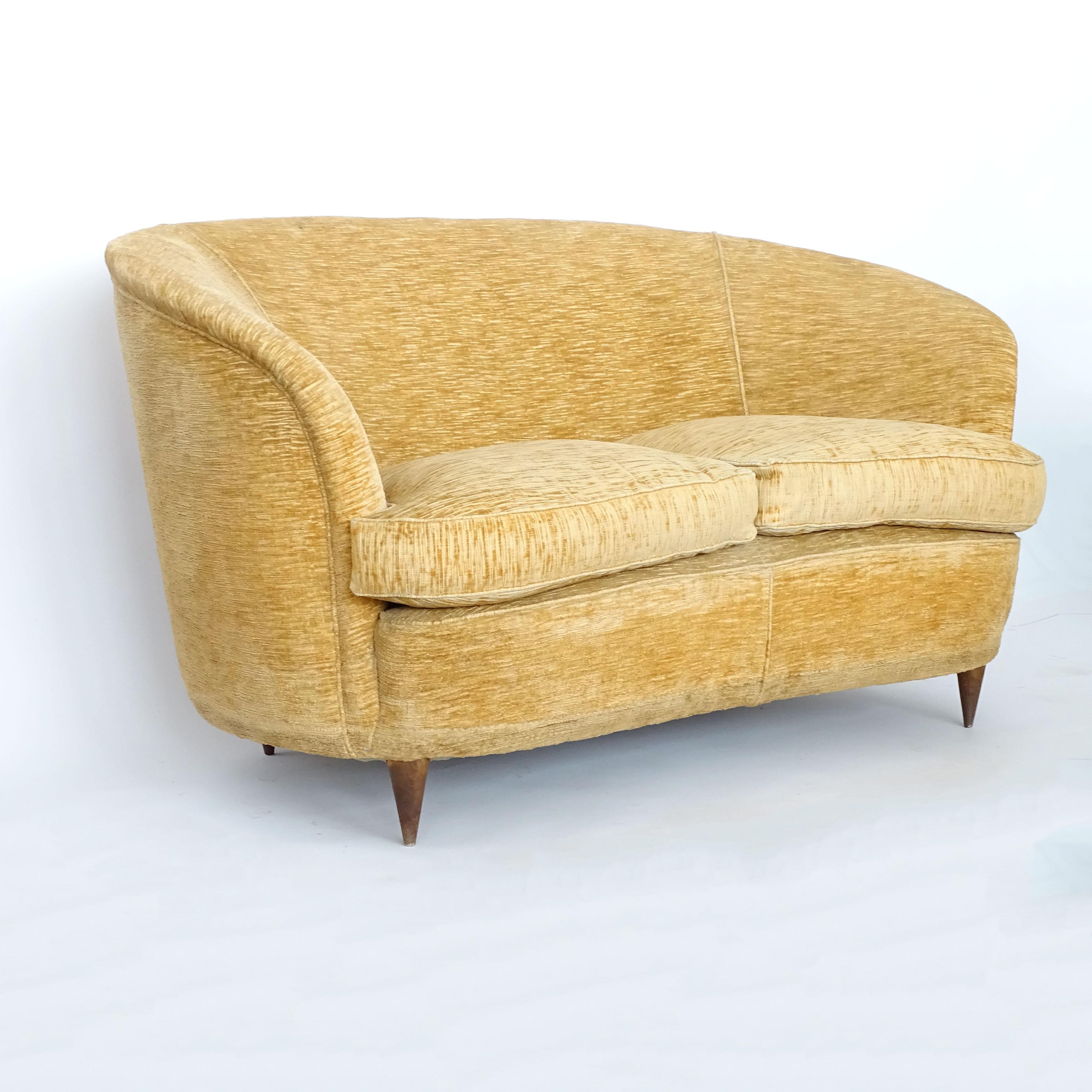 Love seat sofa by Casa & Giardino, Italy 1940s 1