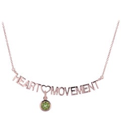 Love Self Care Kit with 1.50 Carat Peridot Rose Gold Necklace