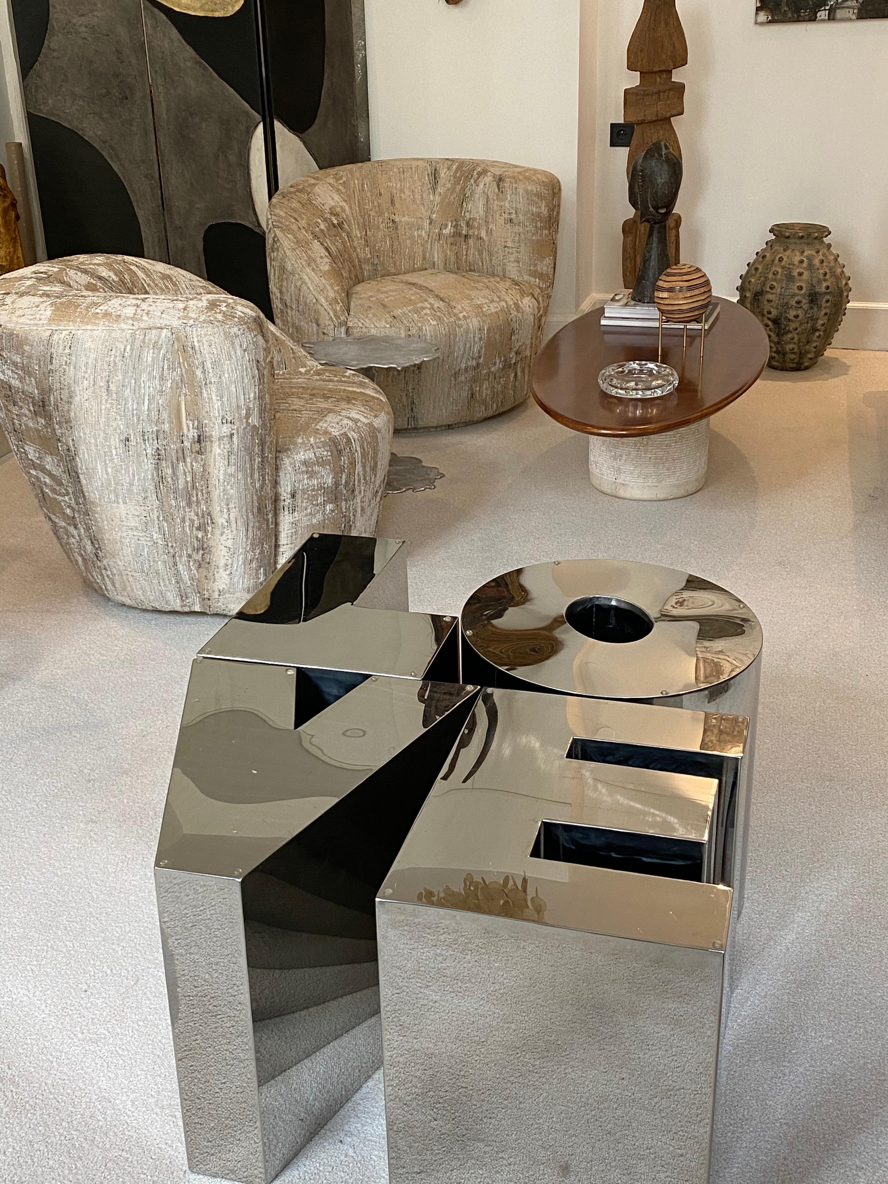 Love Sofa Table LOVE in the Style of Robert Indiana, 1970 3
