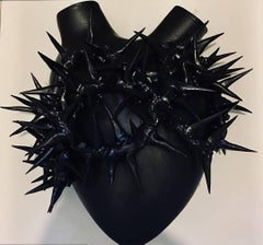 ""Love Stings"" Hearts Design Vasen Set von 3 Stücken Made in Italy 2019, Wanddekor