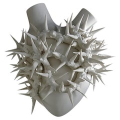 ""Love Stings"" Hearts Design Vasen Set von 3 Stücken Made in Italy 2019, Wanddekor