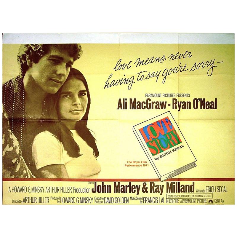 Love Story, 1970 Poster For Sale