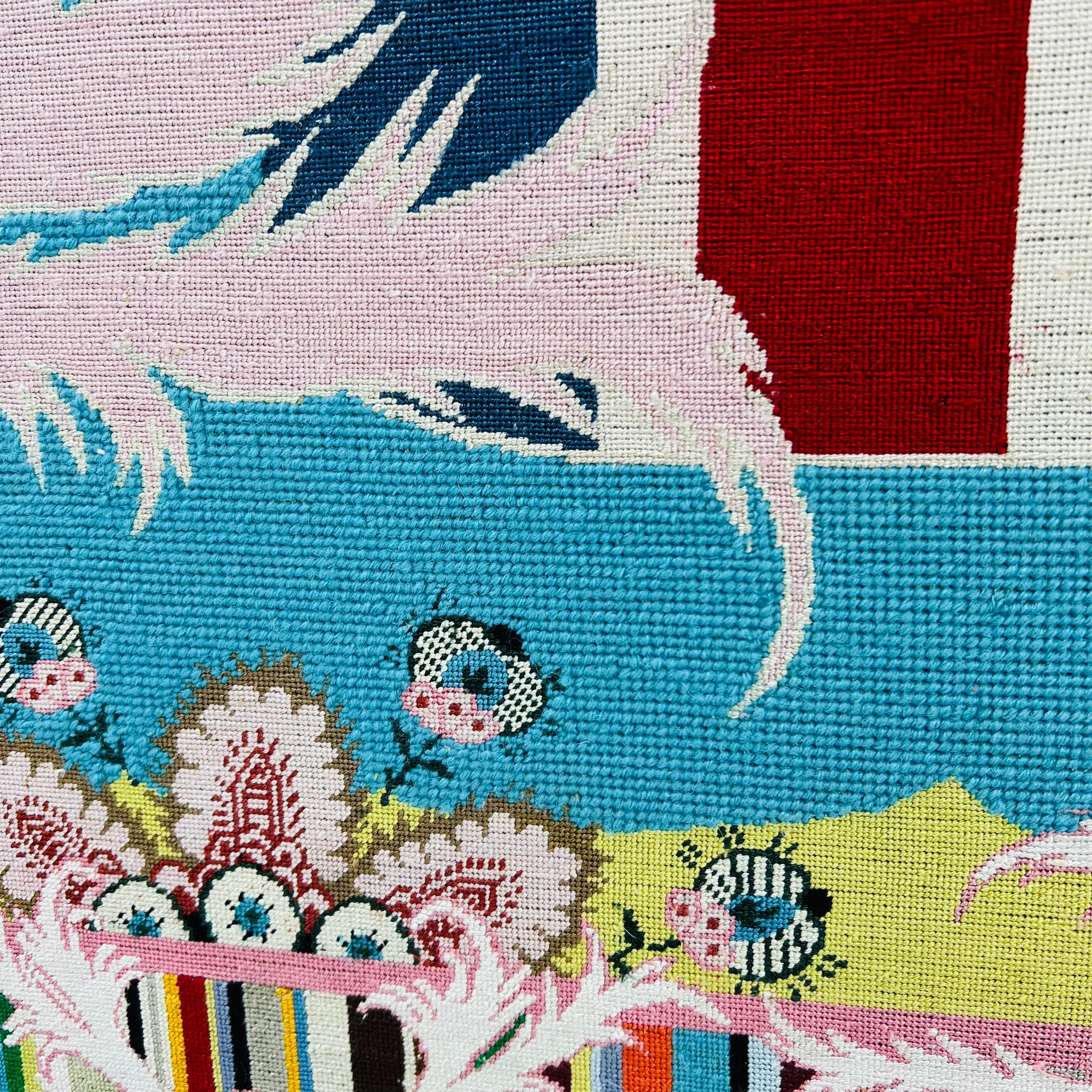 „Love Too“ Wandkunst aus Gobelinstickerei von Paul Smith für die Rug Company 4