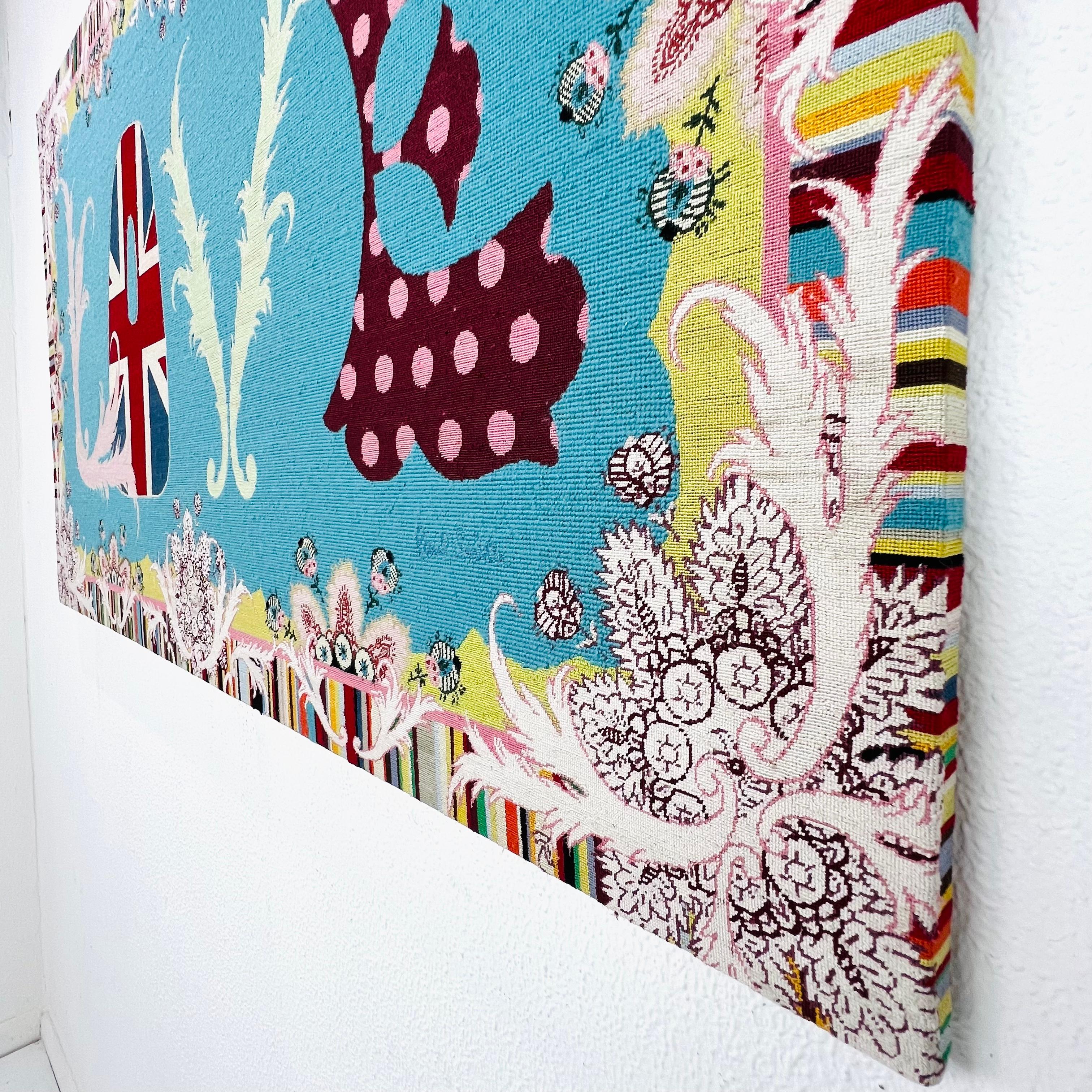 „Love Too“ Wandkunst aus Gobelinstickerei von Paul Smith für die Rug Company (Gobelinstrickerei)