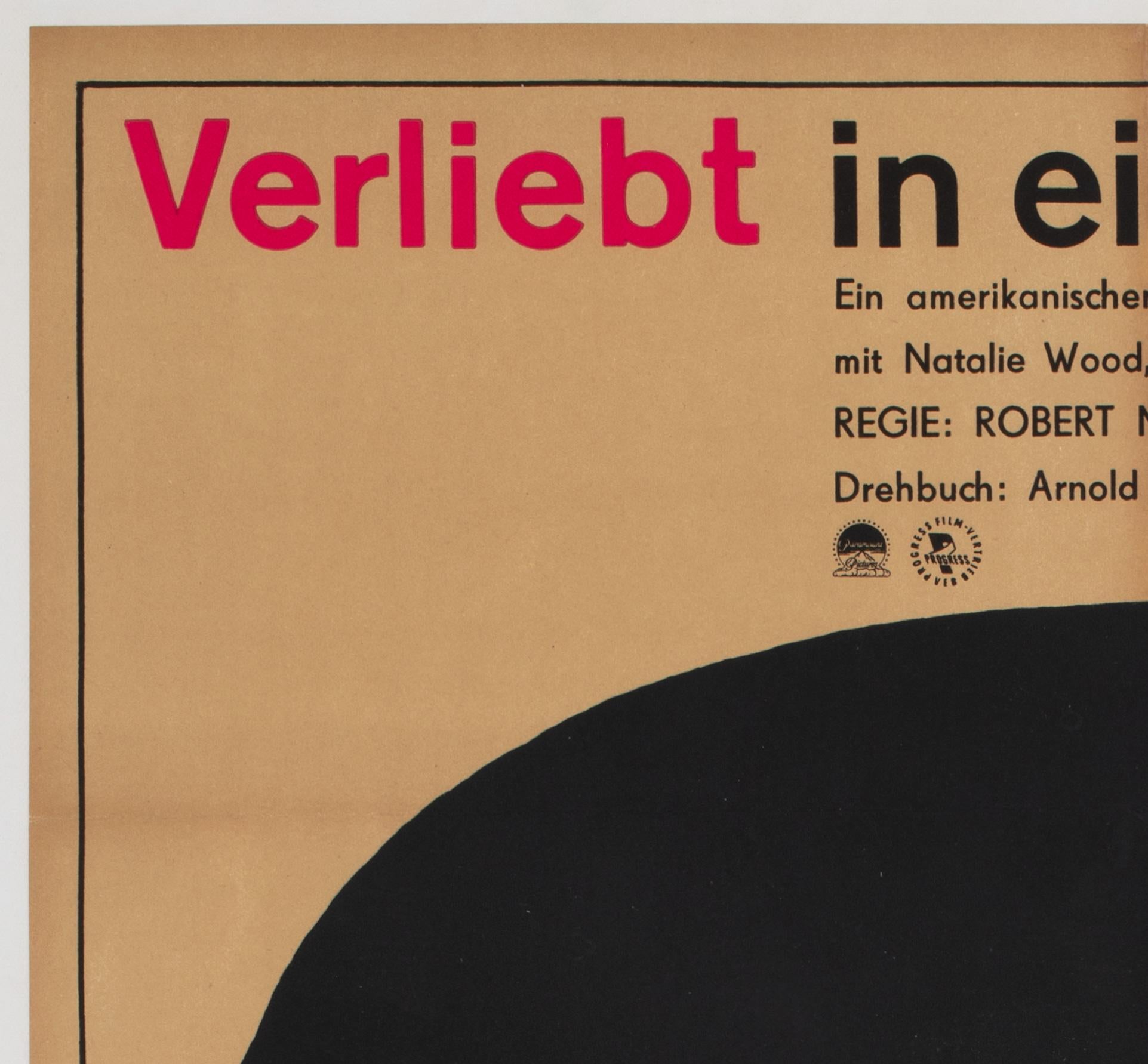 Allemand Affiche est-allemande du film Schleusing, amoureux du parfait inconnu, 1966 en vente