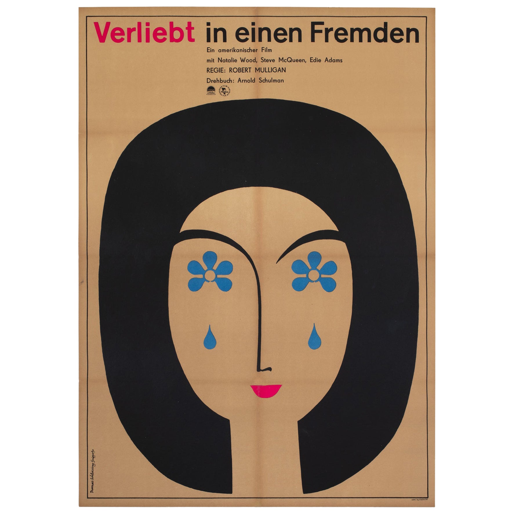 Love with the Proper Stranger 1966 Ostdeutsches Filmplakat, Schleusing, Love with the Proper Stranger