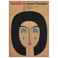 Love with the Proper Stranger 1966 East German Film Movie Poster, Schleusing