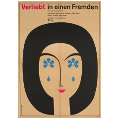 Vintage Love with the Proper Stranger 1966 East German Film Poster, Schleusing