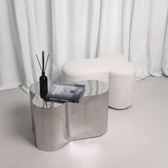 "Lovedick" Stainless Steel Side Table by Oitoproducts