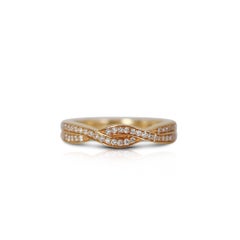 Schöner 0,25 Karat Eternity-Ring aus 18 Karat Gelbgold
