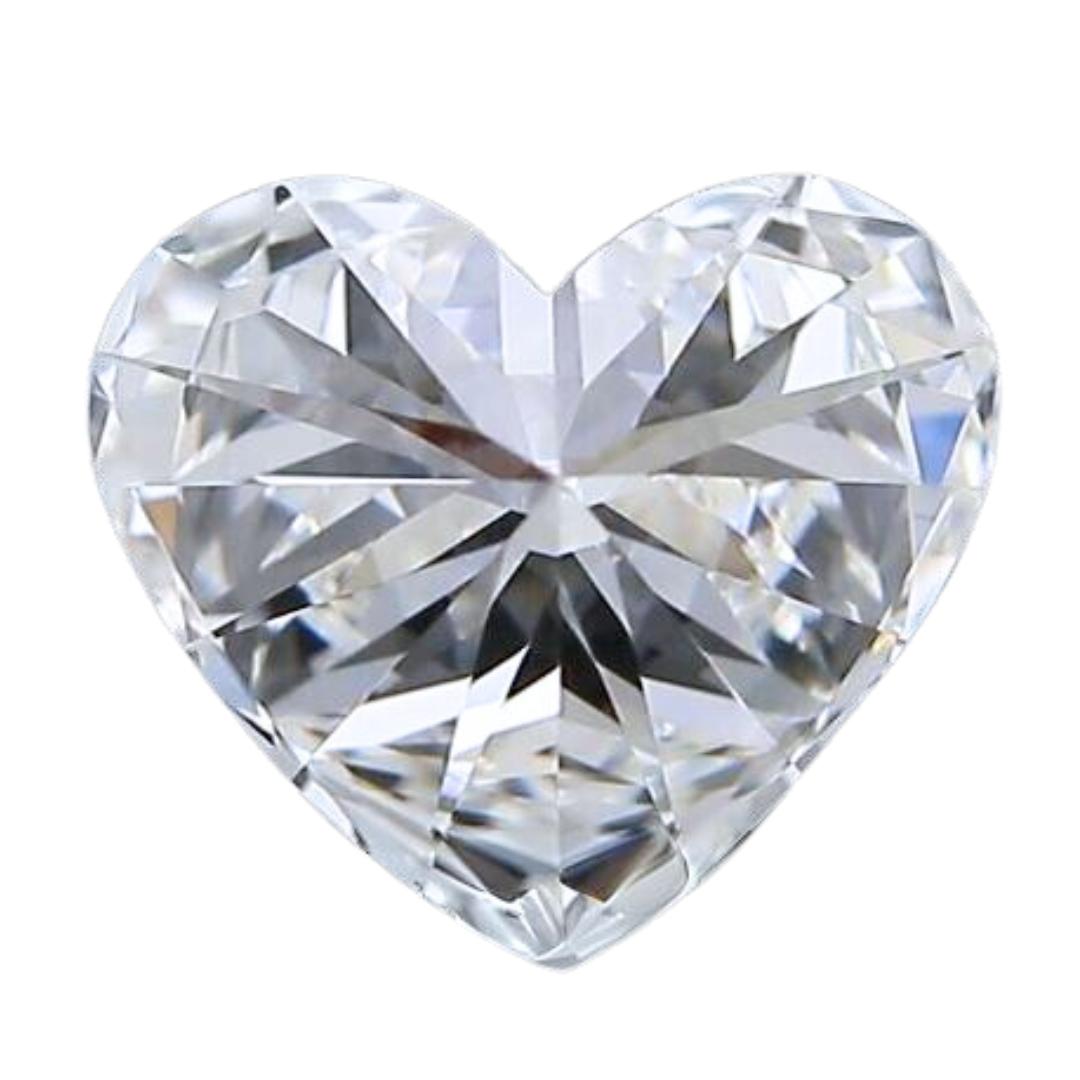 Women's Lovely 0.65ct Ideal Cut Heart-Shaped Diamond - GIA Certified