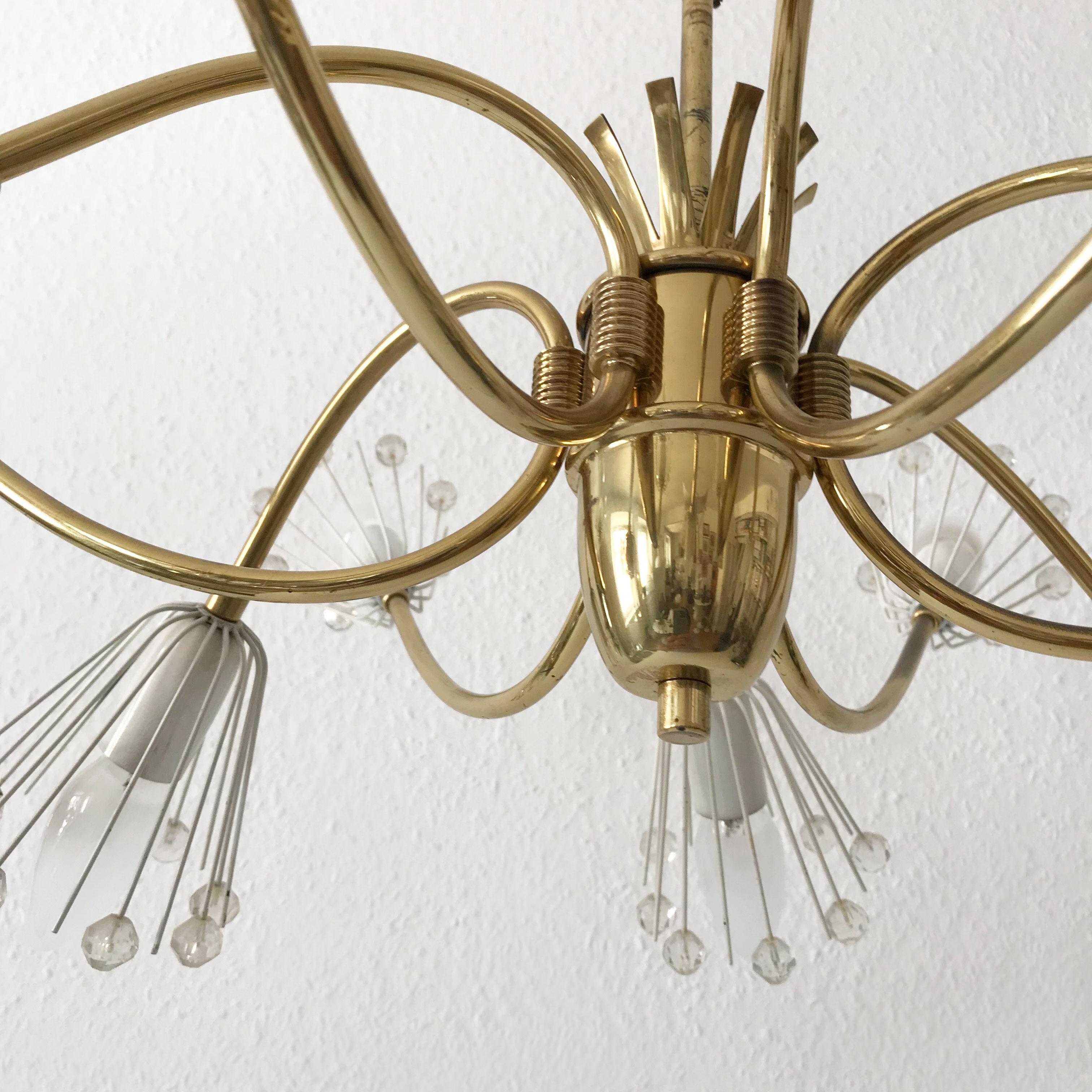 Lovely 12-Armed Chandelier by Emil Stejnar for Rupert Nikoll Austria 1950s 4