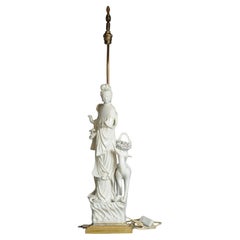 Lovely 17/18C Dehua Blanc de Chine Guanyin Statue China Chinese made into a lamp