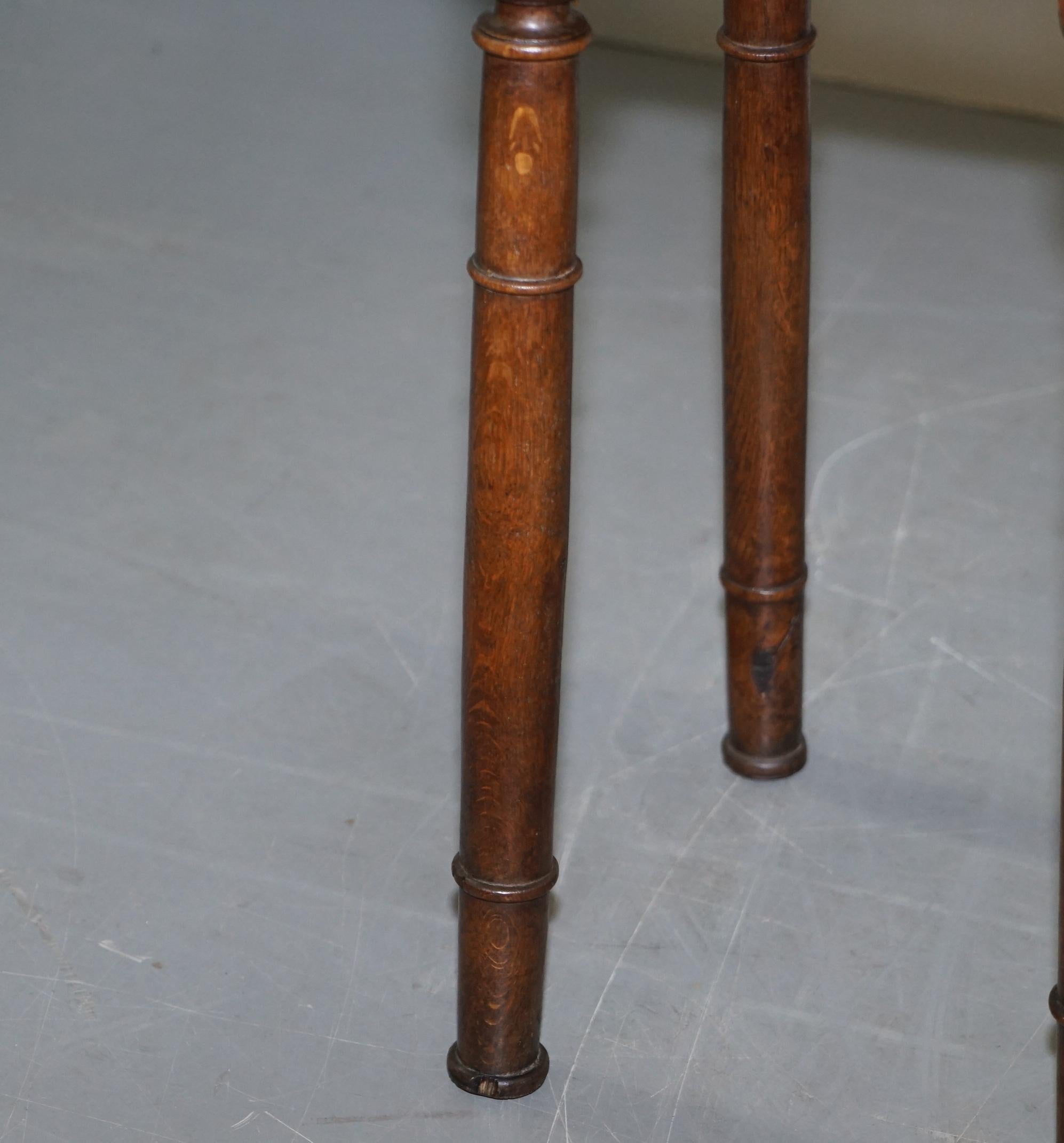 Lovely 18th Century Dutch Stool with Handle Cut Out in the Top Bar Pub Study 7