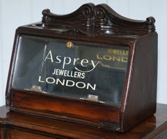 VINTAGE HAMLET CIGAR DiSPLAY CASE USED IN ASPREY LONDON CIRCA 1970 SHOP COUNTER