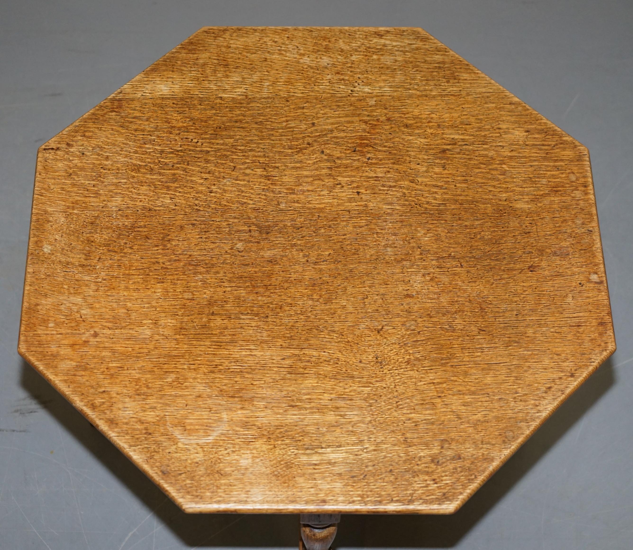 small oak side coffee table
