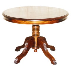 LOVELY 1950's VINTAGE SOLID HARDWOOD EXTRA LARGE SIDE TABLE MEDIUM COFFEE TABLE